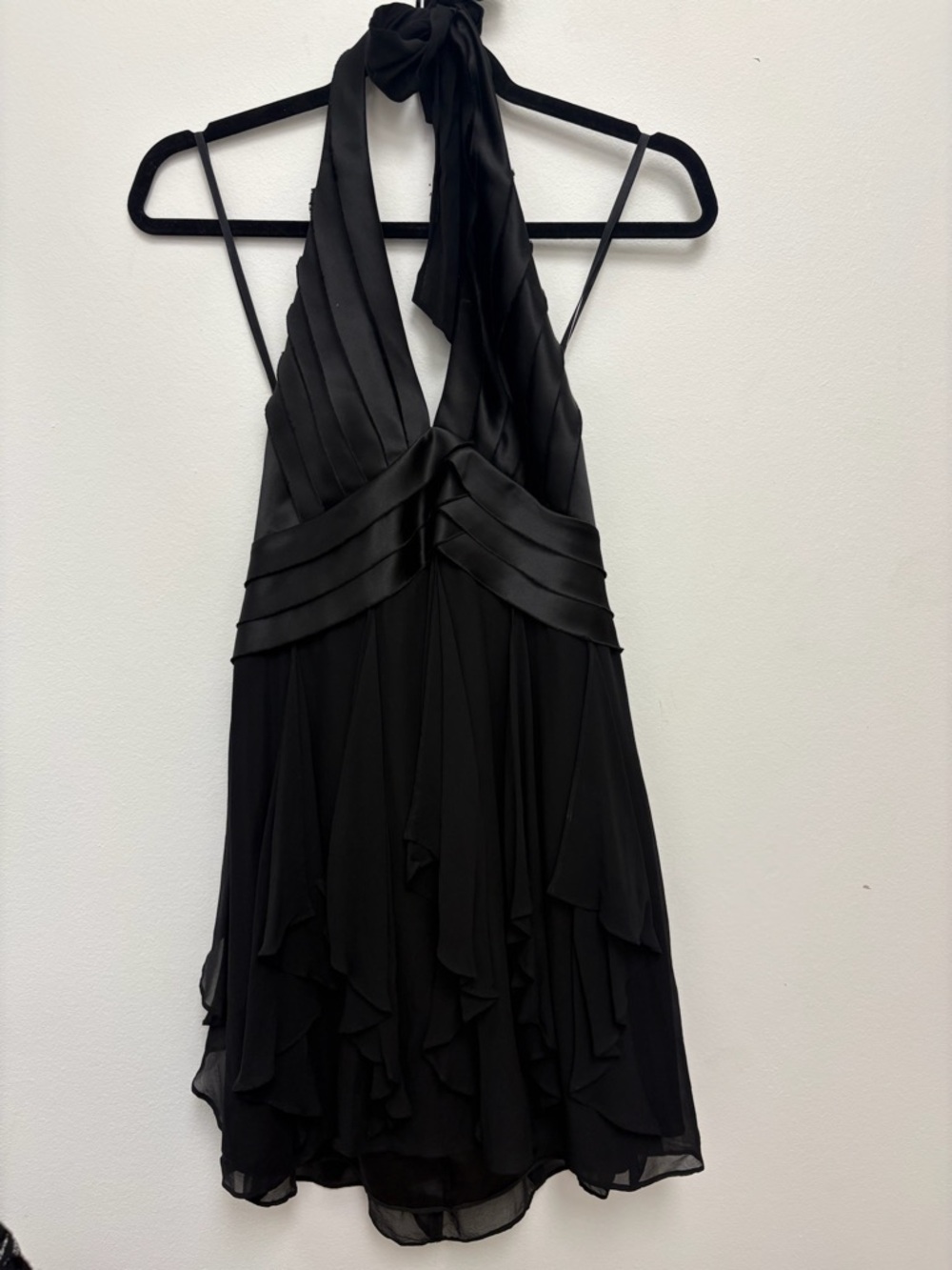 BCBG Max Azria Black Halter Dress Size 8